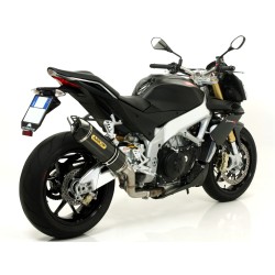 Terminale Race-Tech alluminio White" con fondello carby" Aprilia TUONO V4R / V4R APRC 2011 2015