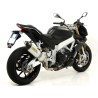 Terminale Race-Tech alluminio White" con fondello carby" Aprilia TUONO V4R / V4R APRC 2011 2015