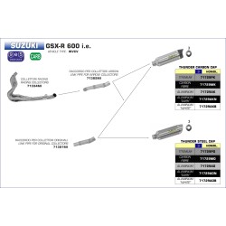 Raccordo per terminali Thunder per collettori Arrow Suzuki GSX-R 600 i.e. 2008 2010