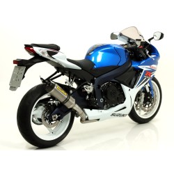 Terminale Thunder Approved Titanio con fondello carby Suzuki GSX-R 600 i.e. 2011 2016