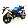 Terminale Race-Tech alluminio Dark" con fondello carby" Suzuki GSX-R 1000 i.e. 2012 2016