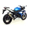 Terminale Race-Tech alluminio Dark" con fondello carby" Suzuki GSX-R 1000 i.e. 2012 2016