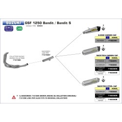 Terminale Race-Tech alluminio con fondello carby Suzuki GSF 1250 BANDIT 2007 2016