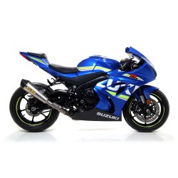 Terminale Race-Tech Approved alluminio Dark" con fondello carby" Suzuki GSX-R 1000 / 1000 R 2017 2018