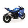 Terminale Race-Tech Approved alluminio Dark" con fondello carby" Suzuki GSX-R 1000 / 1000 R 2017 2018