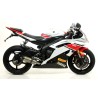 Terminale Pro-Race titanio omologato per collettori originali Yamaha YZF 600 R6 2012 2016