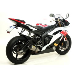 Terminale Pro-Race titanio omologato per collettori originali Yamaha YZF 600 R6 2012 2016