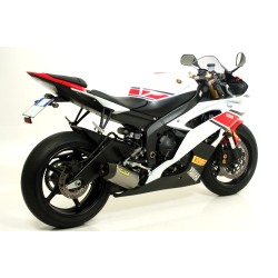 Terminale Pro-Race titanio omologato per collettori originali Yamaha YZF 600 R6 2012 2016