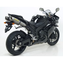 Terminali Thunder alluminio (Dx+Sx) con fondello carby Yamaha YZF 1000 R1 2007 2008