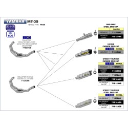 Terminale Thunder alluminio Dark"" Yamaha MT-09 2013 2020