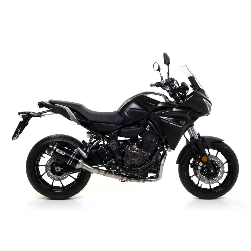 Terminale Thunder alluminio Dark" con fondello carby" Yamaha Tracer 700 2016 2019