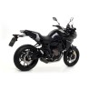 Terminale Thunder alluminio Dark" con fondello carby" Yamaha Tracer 700 2016 2019