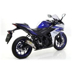 Terminale Street Thunder Titanio con fondello carby Yamaha YZF R3 2015 2016