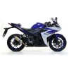 Terminale Street Thunder Titanio con fondello carby Yamaha YZF R3 2015 2016