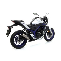 Terminale Street Thunder Titanio con fondello carby Yamaha MT-03 2016 2017