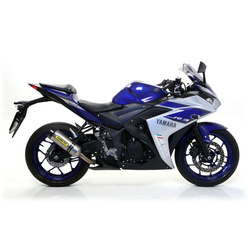 Terminale Street Thunder Carbonio con fondello carby Yamaha YZF R3 2015 2016