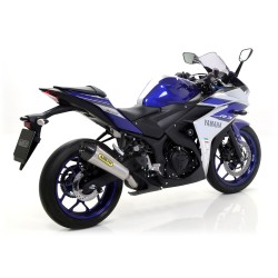 Terminale Street Thunder Carbonio con fondello carby Yamaha YZF R3 2015 2016