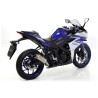 Terminale Street Thunder Carbonio con fondello carby Yamaha YZF R3 2015 2016