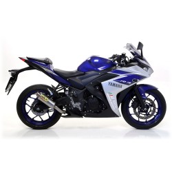 Terminale Street Thunder alluminio con fondello carby Yamaha YZF R3 2015 2016