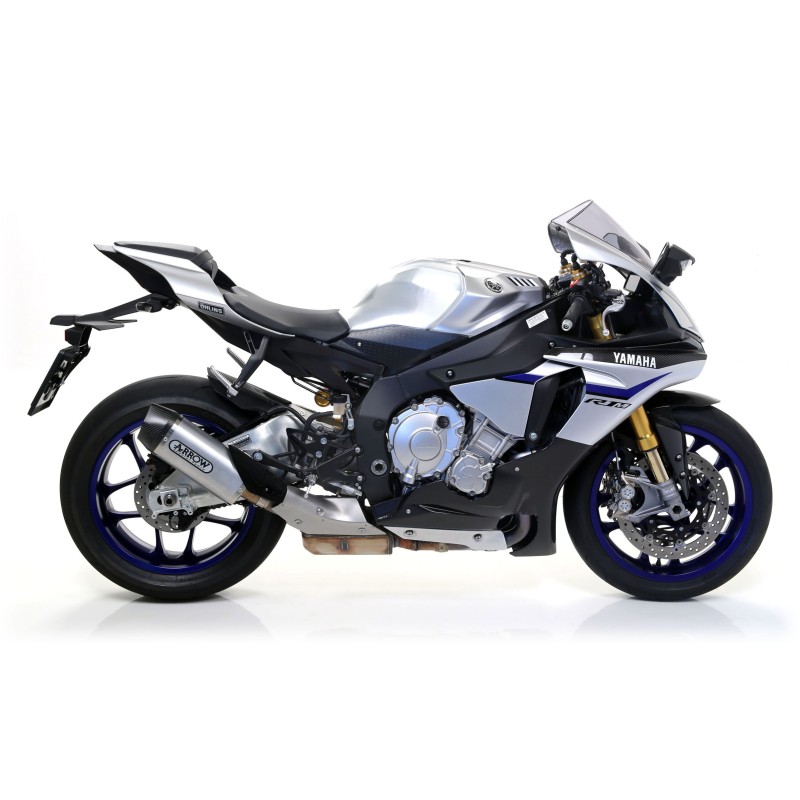 Terminale Indy Race alluminio con fondello carby Yamaha YZF 1000 R1 2015 2016