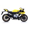 Terminale Indy Race alluminio Dark" con fondello carby" Yamaha YZF 1000 R1 2015 2016