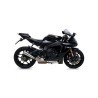 Terminale Indy Race alluminio Dark" con fondello carby + raccordo non catalitico" Yamaha YZF 1000 R1 2017 2019