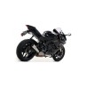 Terminale Indy Race alluminio Dark" con fondello carby + raccordo non catalitico" Yamaha YZF 1000 R1 2017 2019