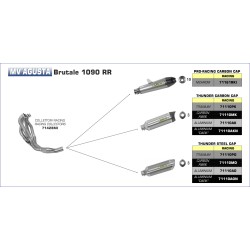 Terminale Thunder Carbonio MV Agusta BRUTALE 1090RR 2010 2014