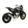 Terminale Race-Tech Approved alluminio Dark" con fondello carby" MV Agusta RIVALE 800 2014 2016