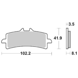 Pastiglie Freno Anteriori SBS DS-2 per APRILIA RSV4 Factory ABS 2009/2012